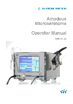 Title page of the manual with a picture of the controller and the microkeratom