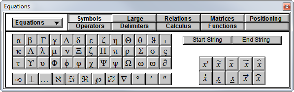 Enlarged equation palette with crisp labels